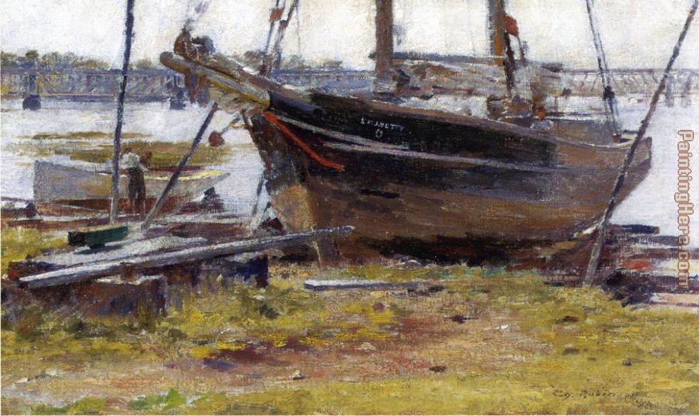 The E. M. J. Betty painting - Theodore Robinson The E. M. J. Betty art painting